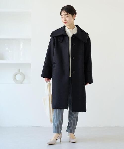 ＜SPINTOシリーズ＞ メルトン ビッグカラー コート