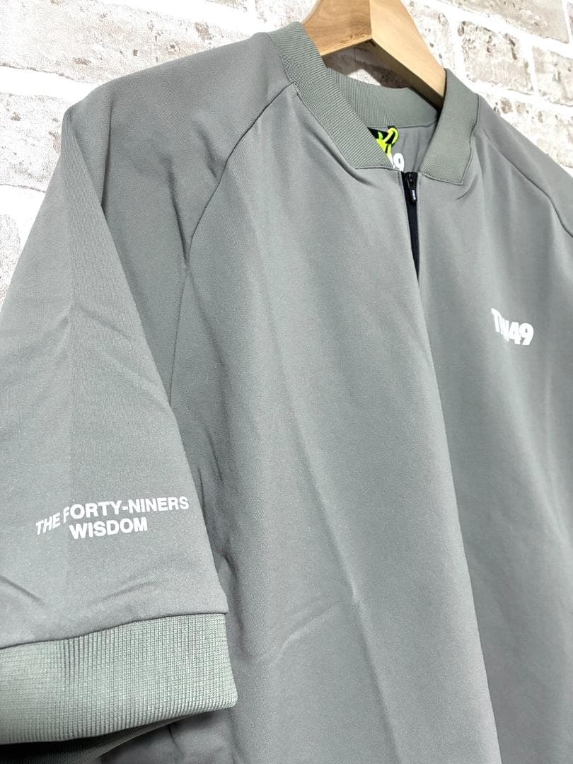 【早い者勝ち✨】新品 TFW49 メンズ 半袖 ハーフジップスウェット Mサイズ