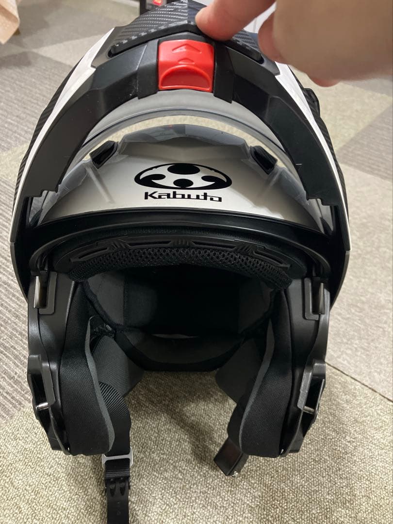 Kabuto RYUKI システムヘルメット サイズM ブルーミラーセット