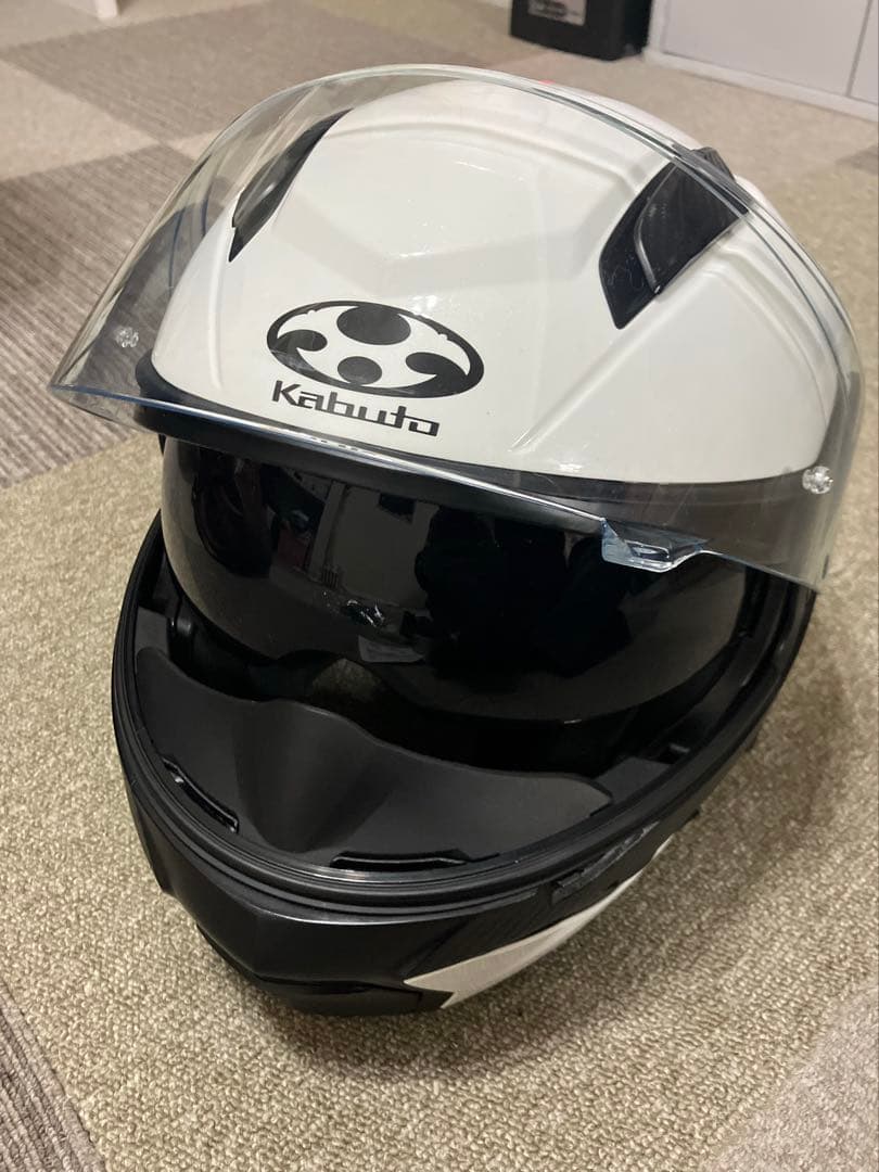 Kabuto RYUKI システムヘルメット サイズM ブルーミラーセット