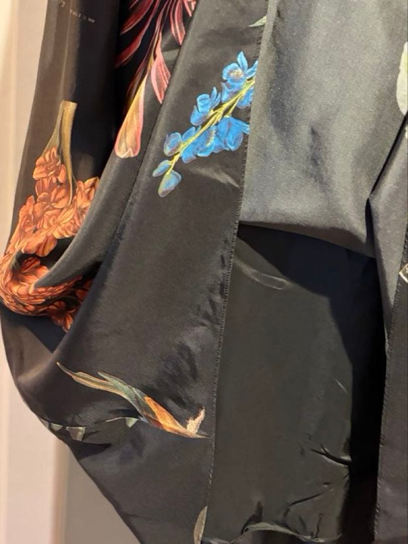 CABaN シルク HARVEST ロングワンピース ブラック