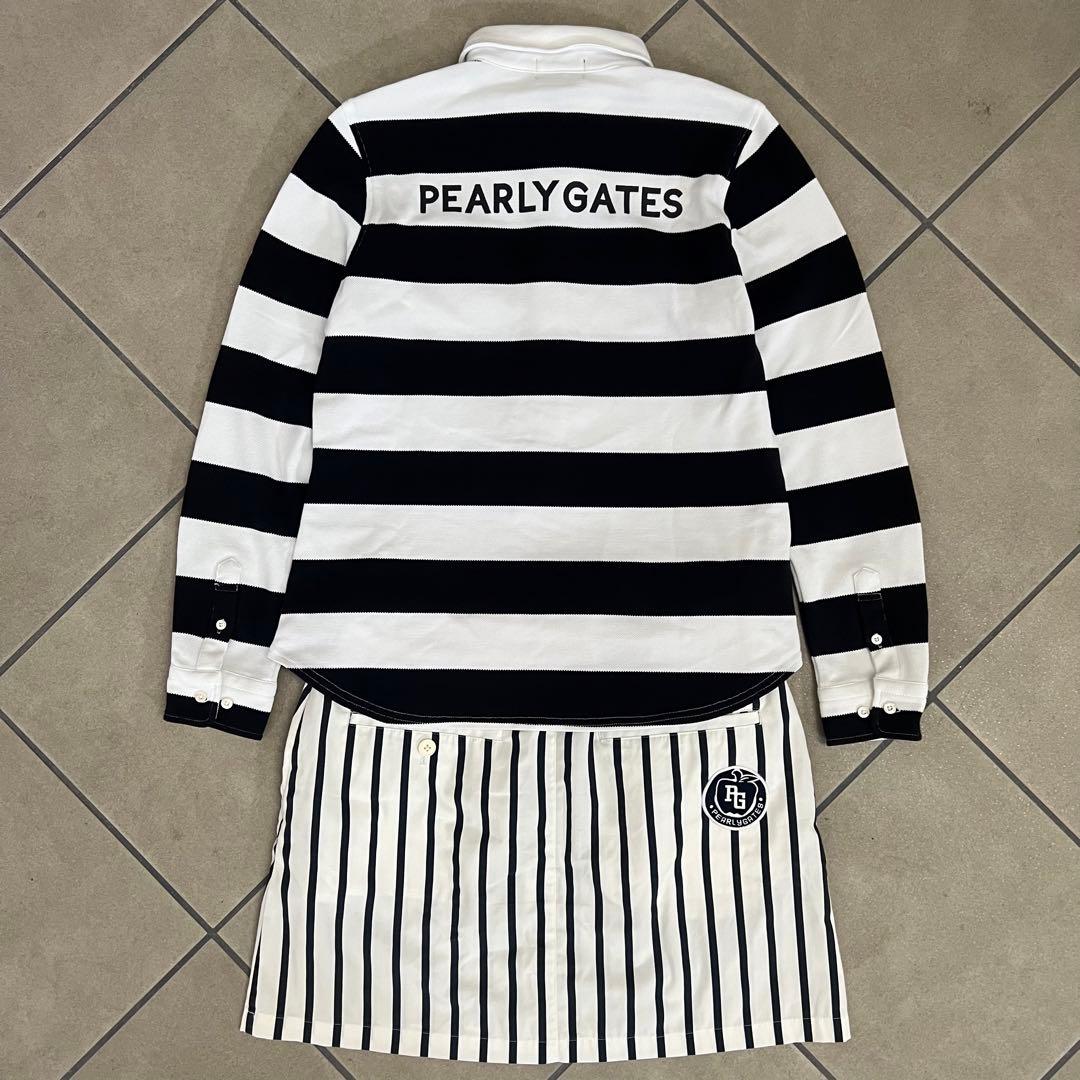 Pearly gates パーリーゲイツ　セットアップ　ストライプ　ボーダー　M