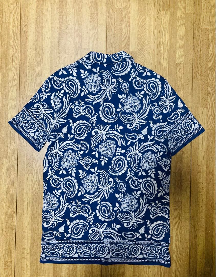 【希少】Ralph Lauren イタリア製ペイズリー柄ポロシャツ