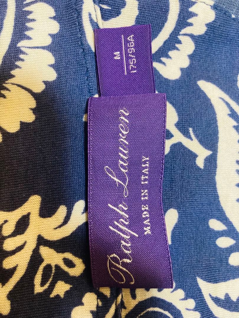 【希少】Ralph Lauren イタリア製ペイズリー柄ポロシャツ