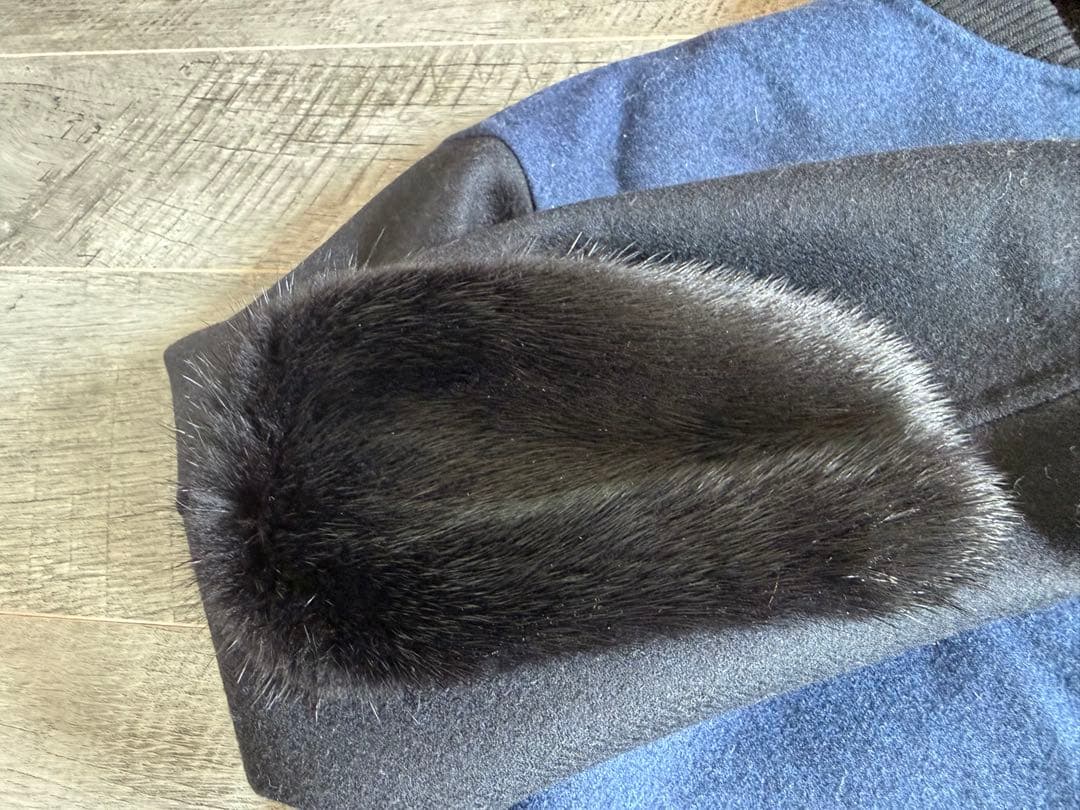 S*a様 美品　シクラス　CYCLAS ウール　ミンク　スタジアム　ジャケット