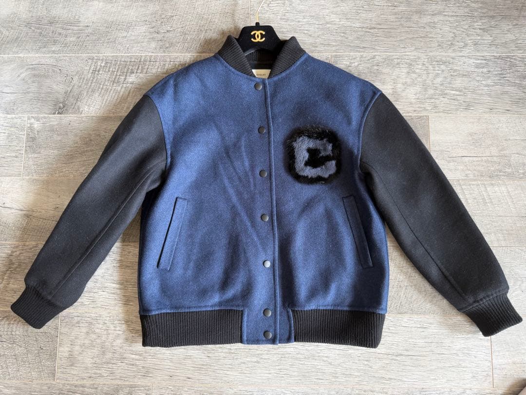 S*a様 美品　シクラス　CYCLAS ウール　ミンク　スタジアム　ジャケット