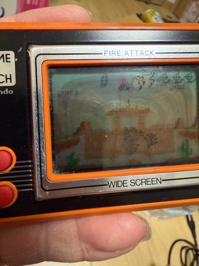 【レア】ゲーム&ウォッチ ワイドスクリーン　ファイアアタック ID-29