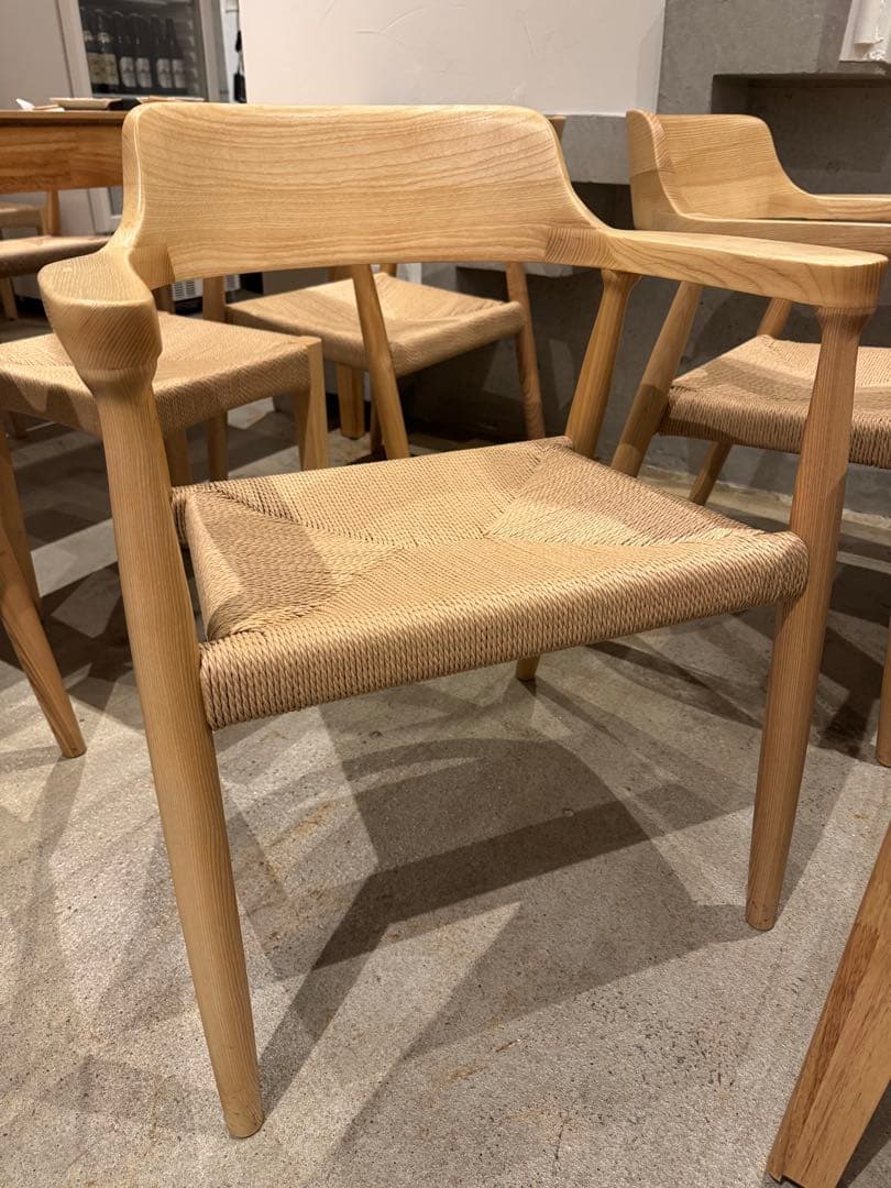 【ハクサイ】ナチュラルウッド アームチェア