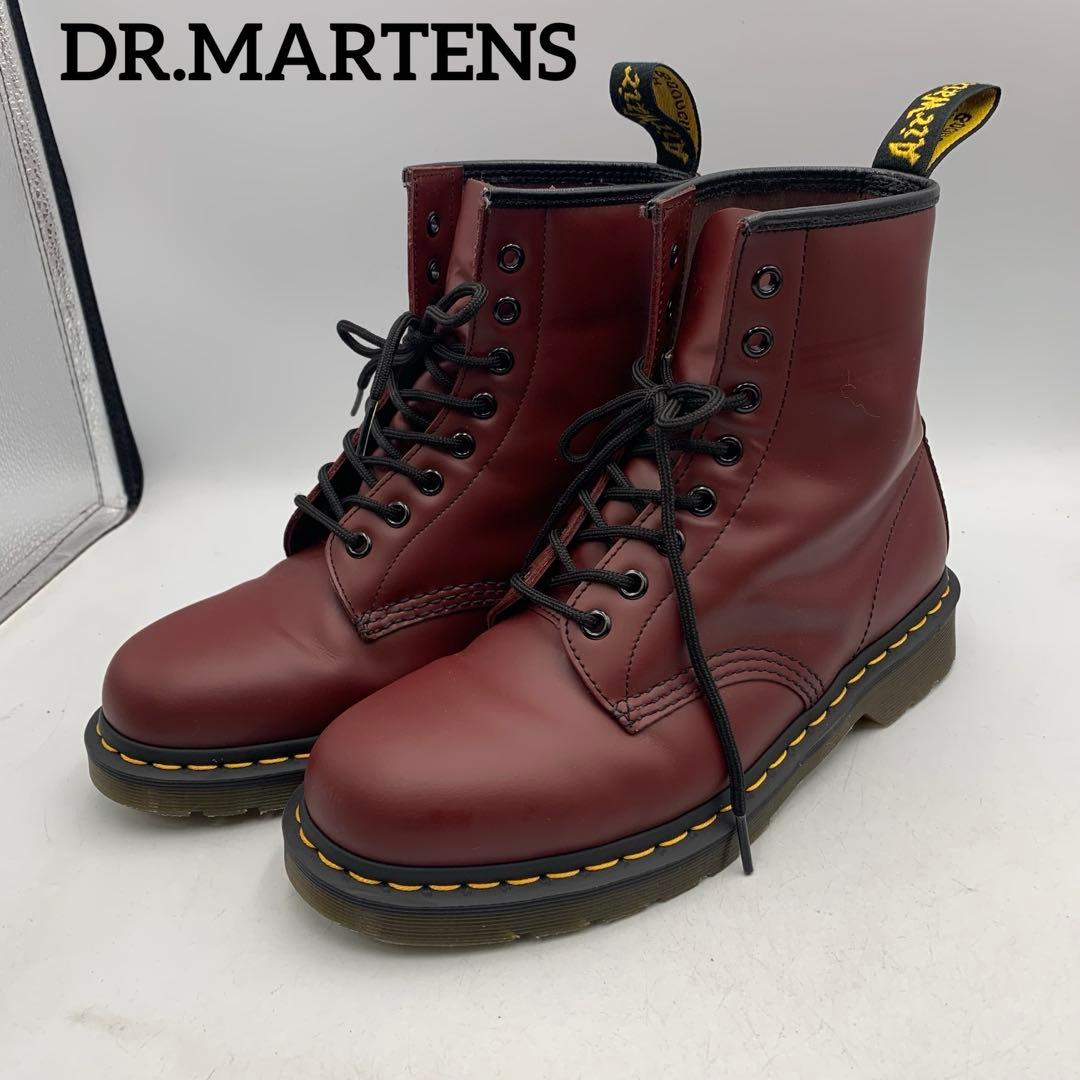 X965 ドクターマーチン ワークブーツ US9 約27cm バーガンディ