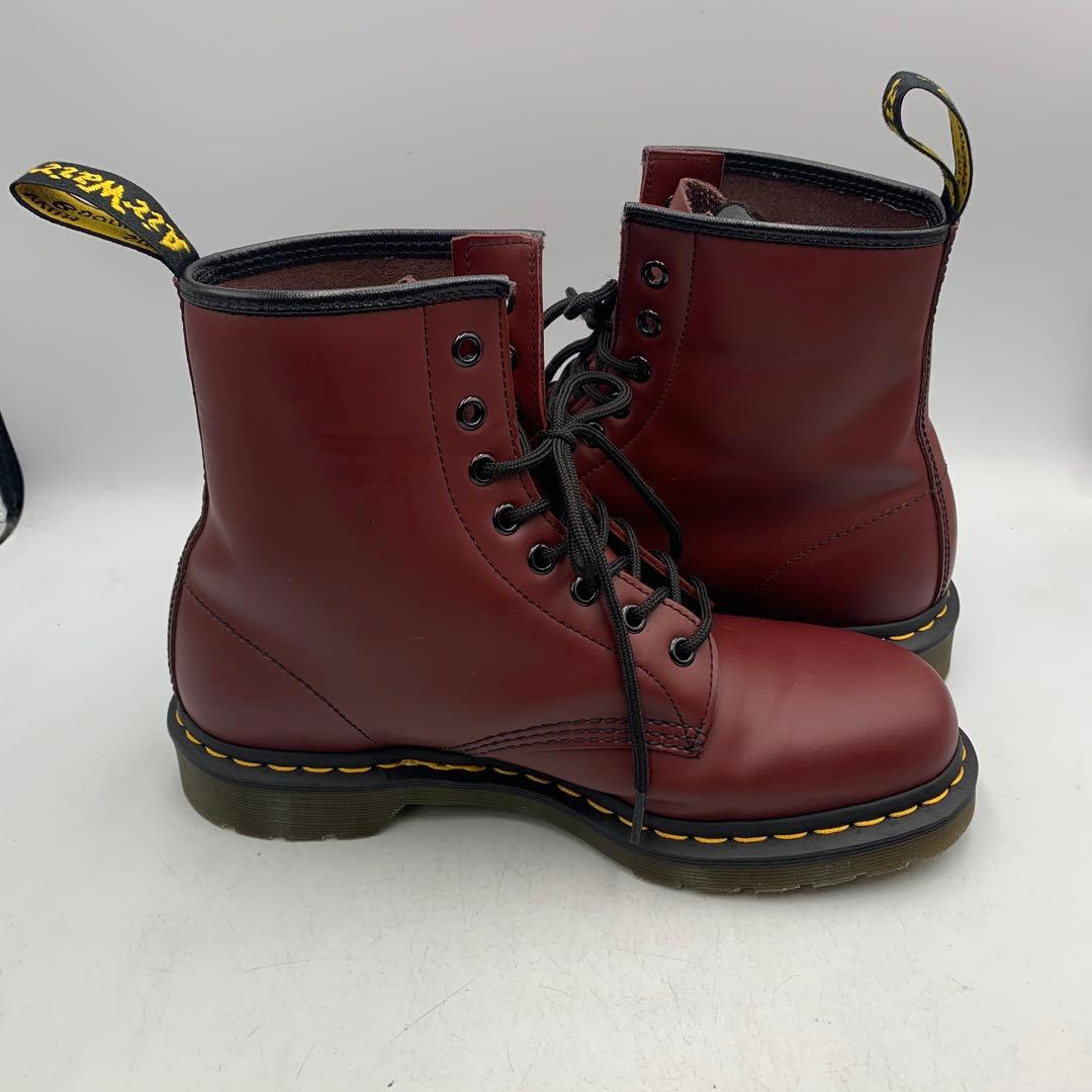 X965 ドクターマーチン ワークブーツ US9 約27cm バーガンディ