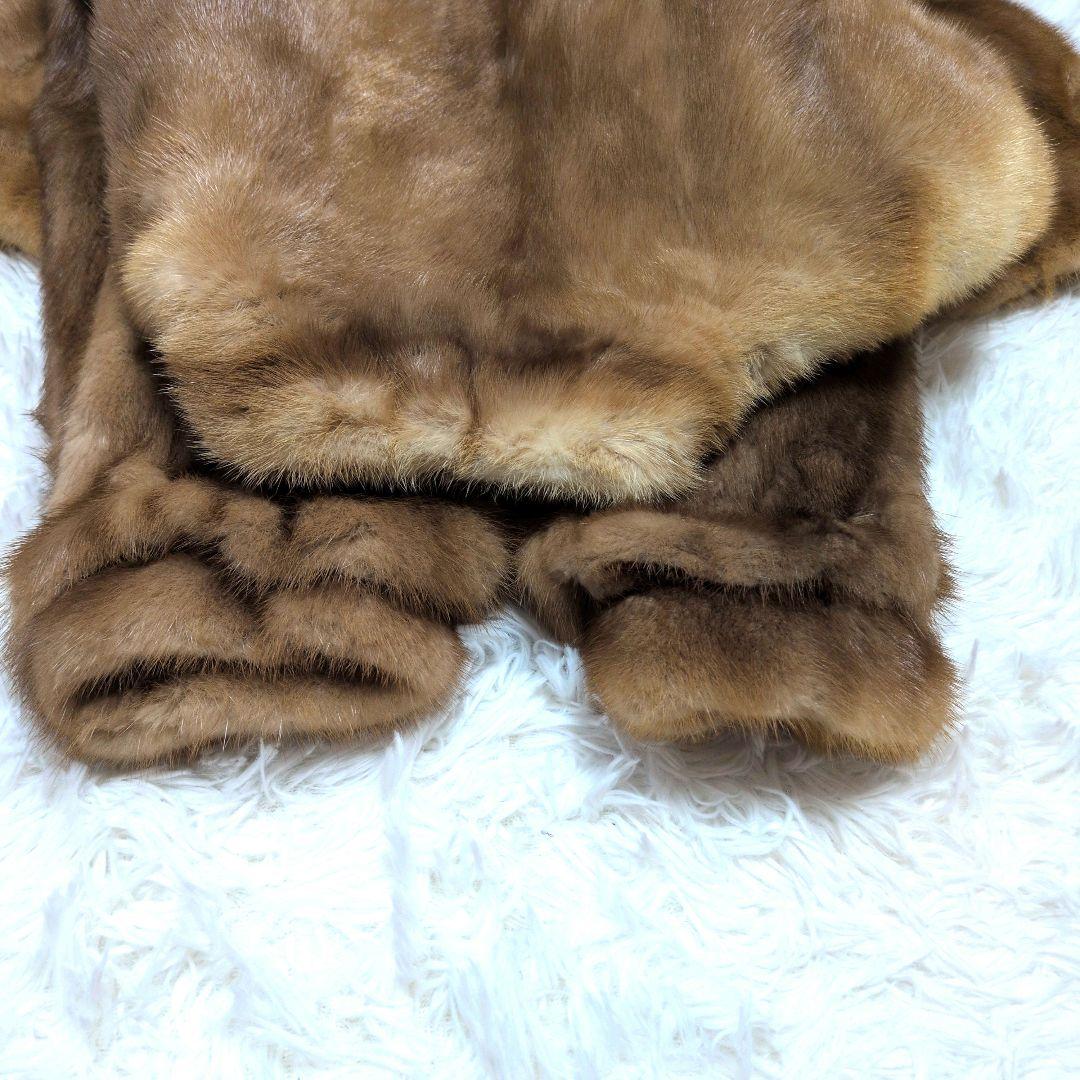 【美品】金サガ　サガミンク　バルーン袖　大きいサイズ　ミンク　コート