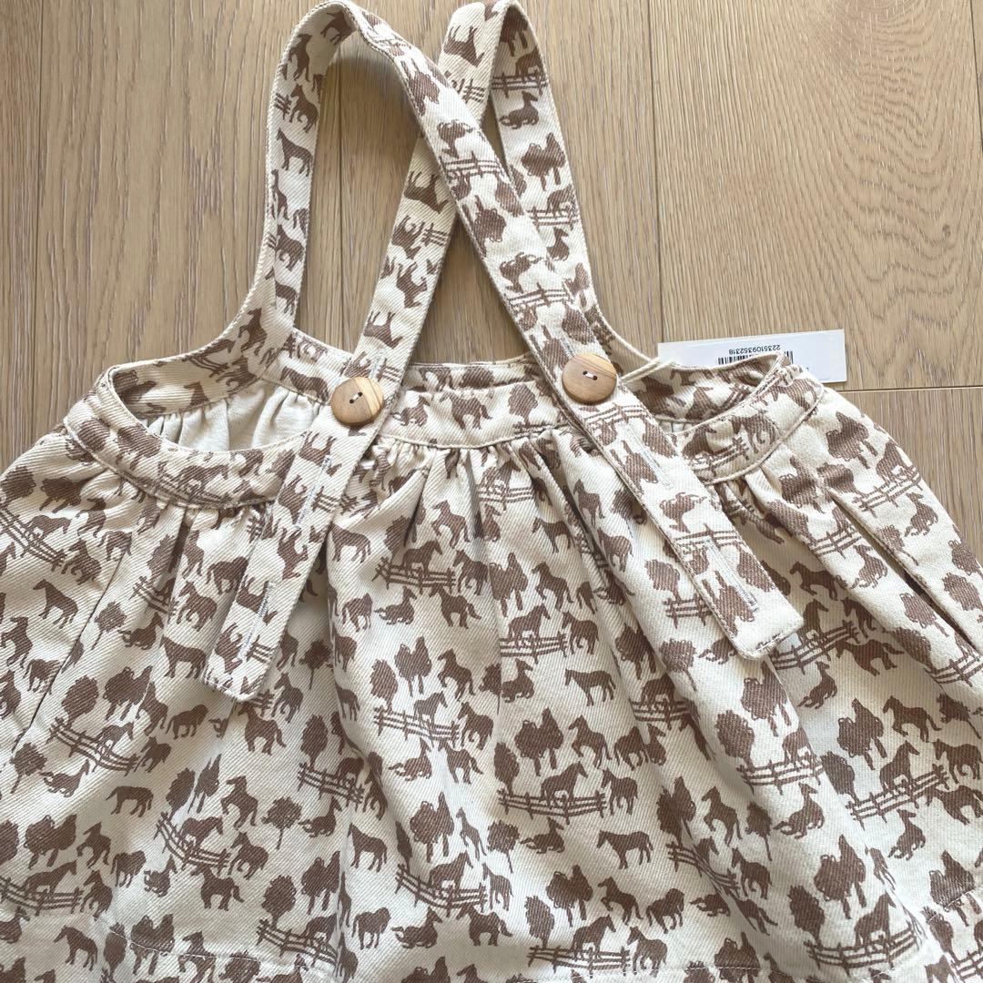 スカート Eloise Pinafore Horse Toile Print