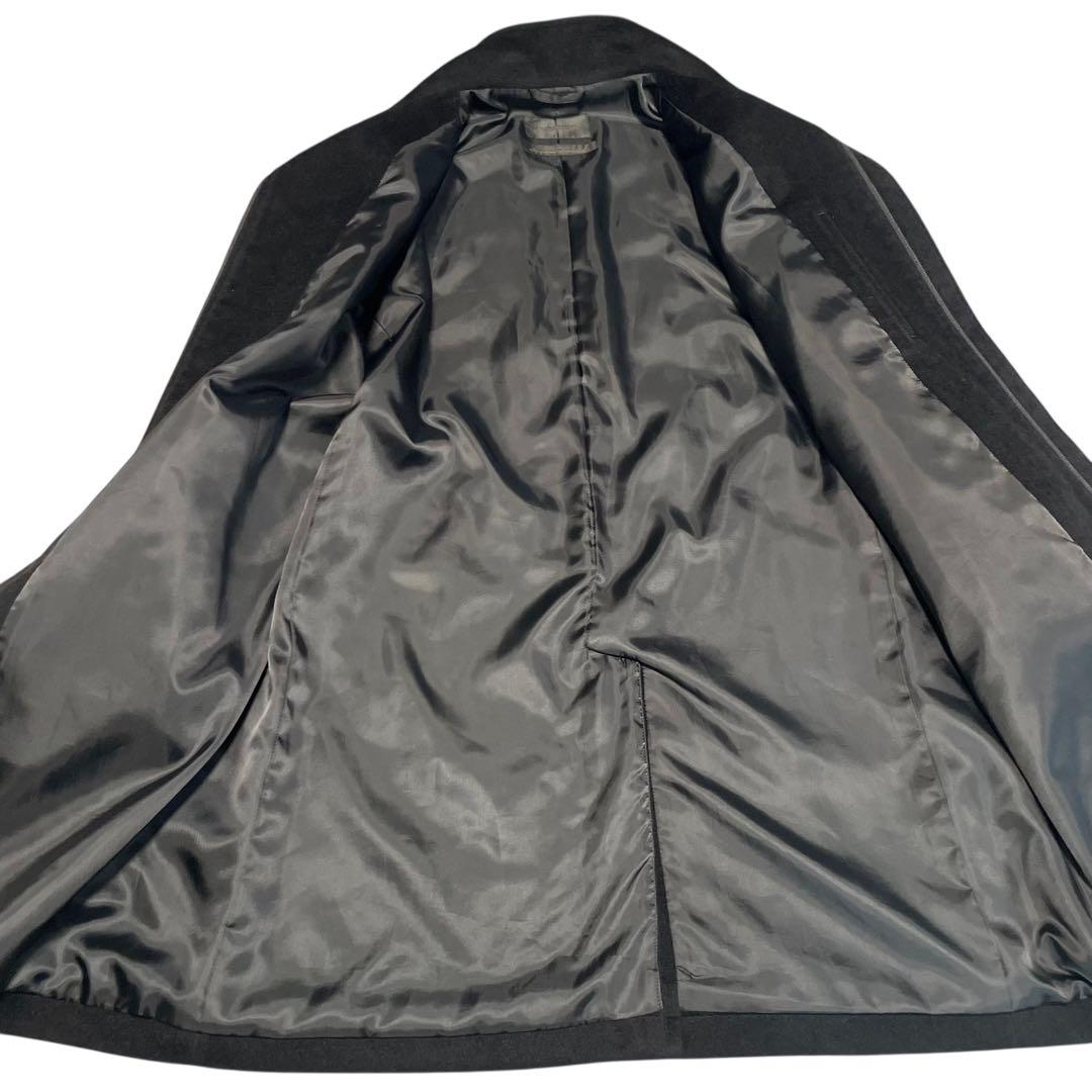 アンゴラ100%【Balestrino】極美品 マキシ丈ロングコート ブラックM