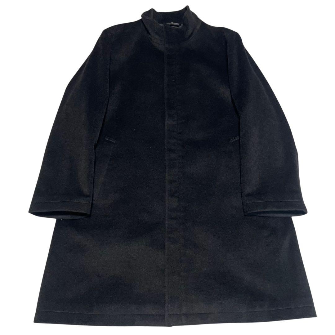 アンゴラ100%【Balestrino】極美品 マキシ丈ロングコート ブラックM