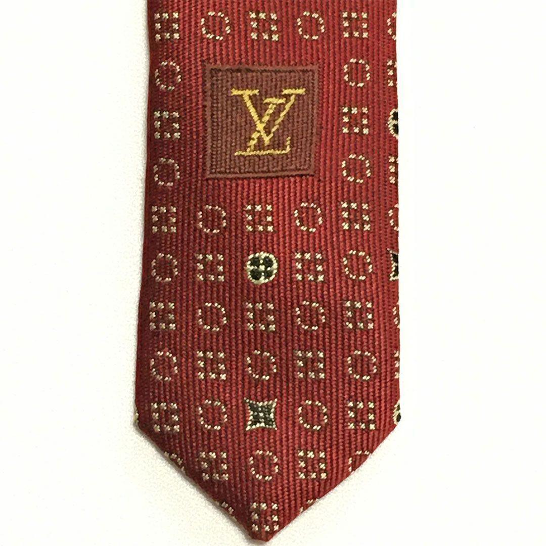 未使用級 ルイヴィトン Louis Vuitton ネクタイ モノグラム 総柄
