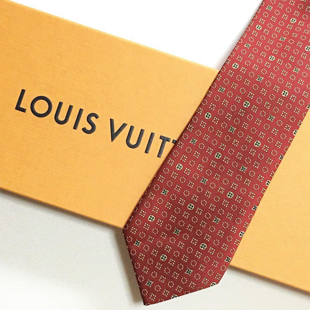 未使用級 ルイヴィトン Louis Vuitton ネクタイ モノグラム 総柄