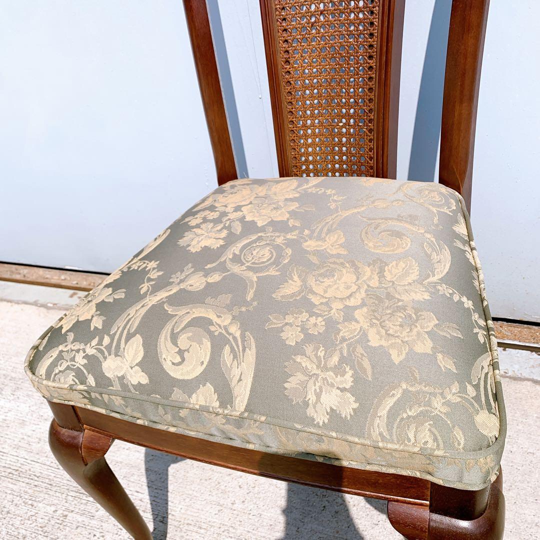 【美品】Maruni マルニ木工 ダイニングチェア アンティークチェア 猫脚①