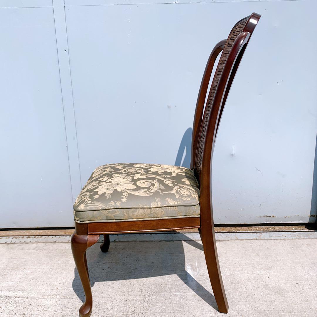 【美品】Maruni マルニ木工 ダイニングチェア アンティークチェア 猫脚①