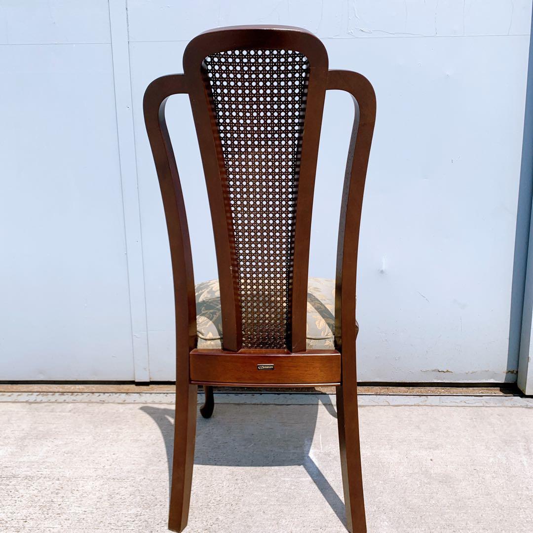 【美品】Maruni マルニ木工 ダイニングチェア アンティークチェア 猫脚①