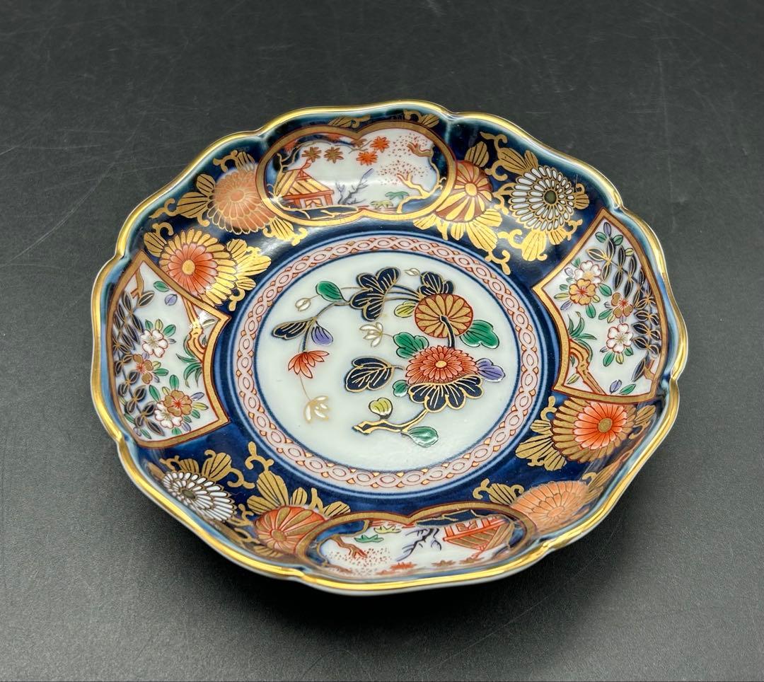 陶器　有田焼　古伊万里様式　賞美堂　琳派　其泉窯　小皿　5枚　極錦金彩 未使用品