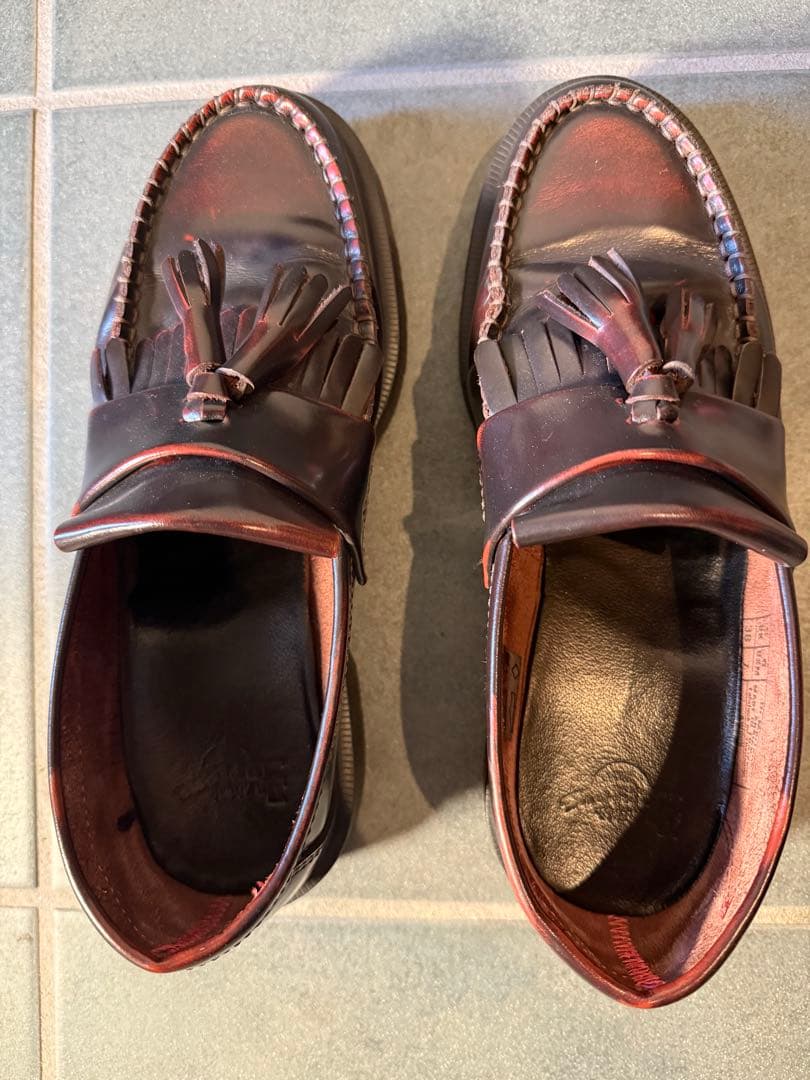 ドクターマーチン　ADRIAN バーガンディ　タッセルローファー　24cm