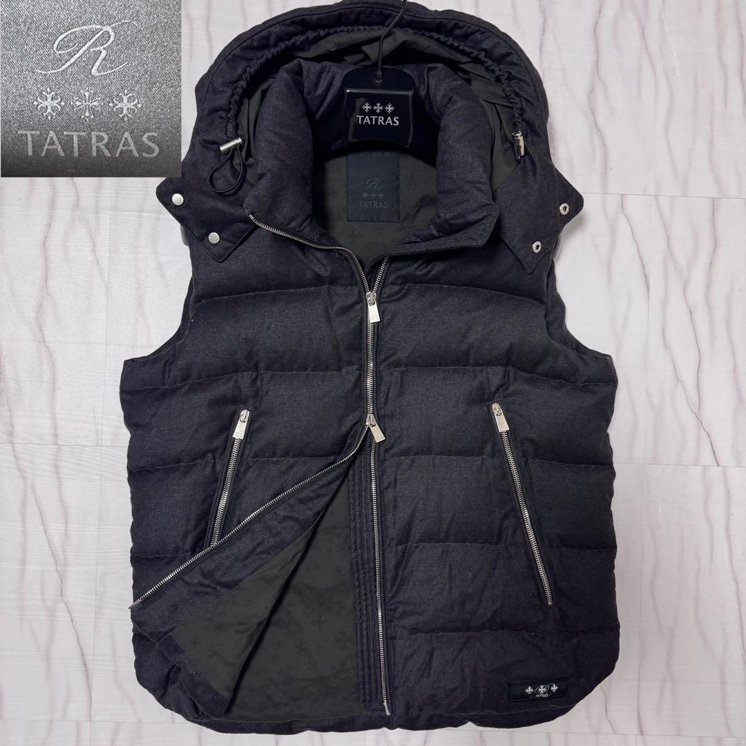 美品✨Lサイズ TATRAS 高級Rライン LEONARDO ダウンベストグレー