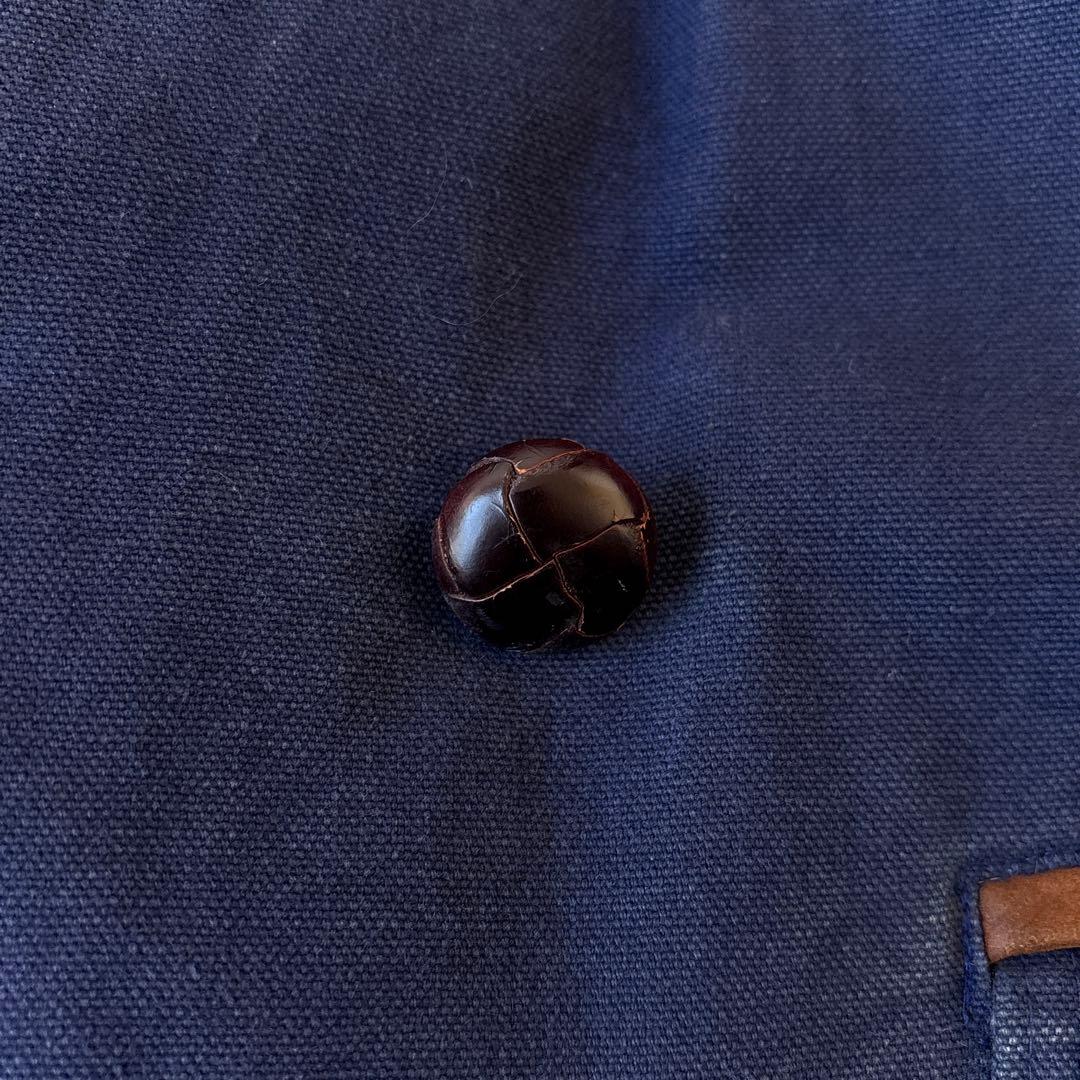 マカフィー グローブトロッター ダック地ムートンボア ハンティングジャケット青_