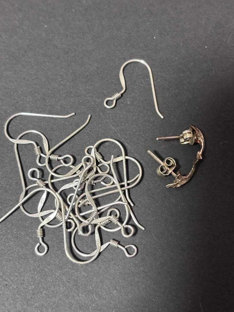 ジャンク品　ピアスセット K18 シルバー925