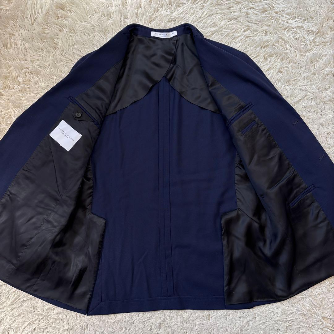 超美品☆【ルチアーノ　ディ　マルティナ】イタリア製　現行近年　ネイビー　54