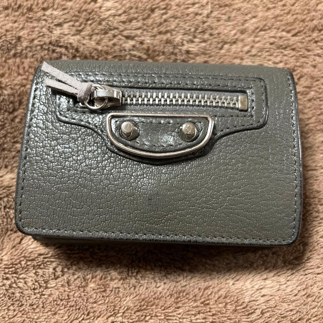 バレンシアガ　レザー 三つ折り財布