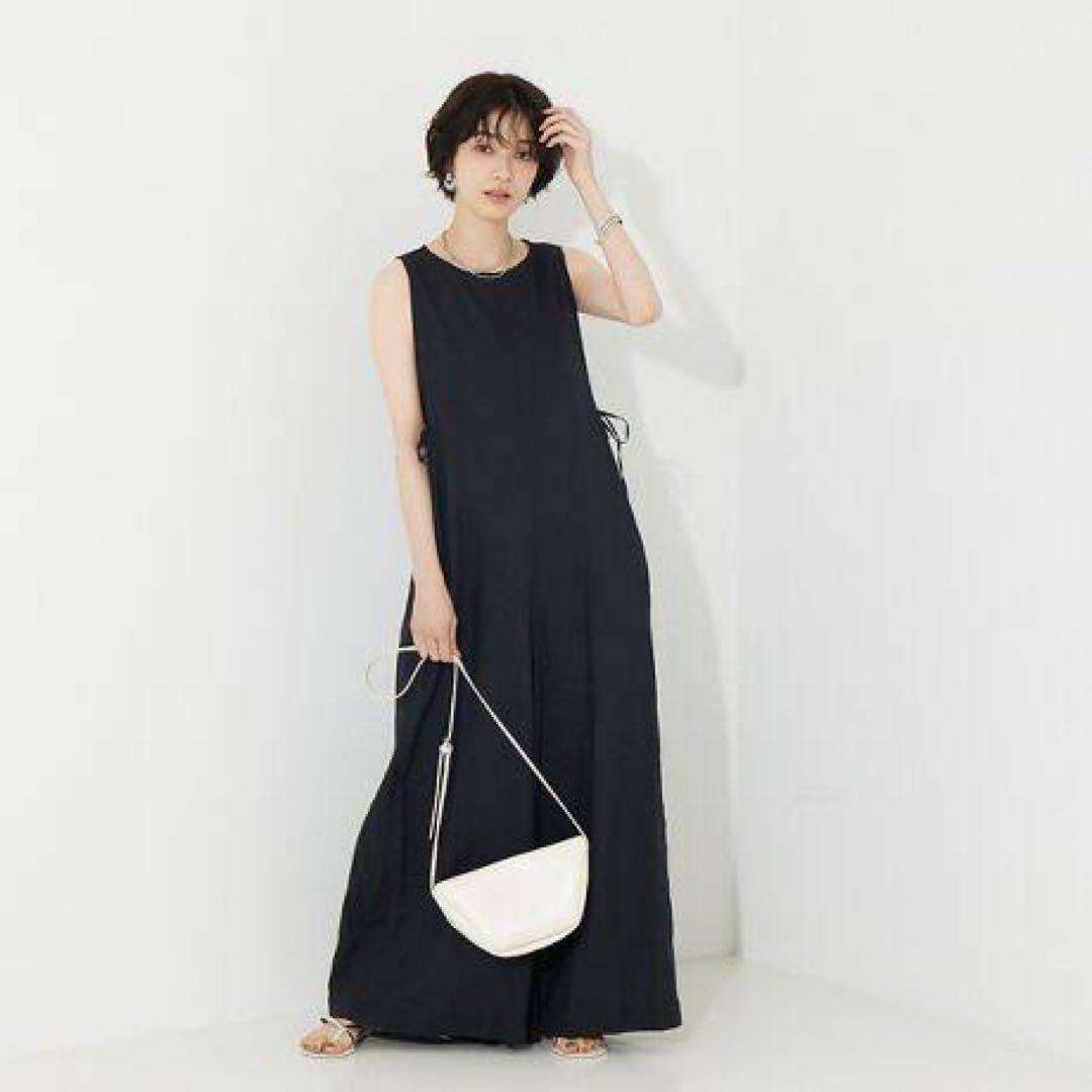 TICCAティッカ リネンノースリーブオールインワン　コンビネゾン