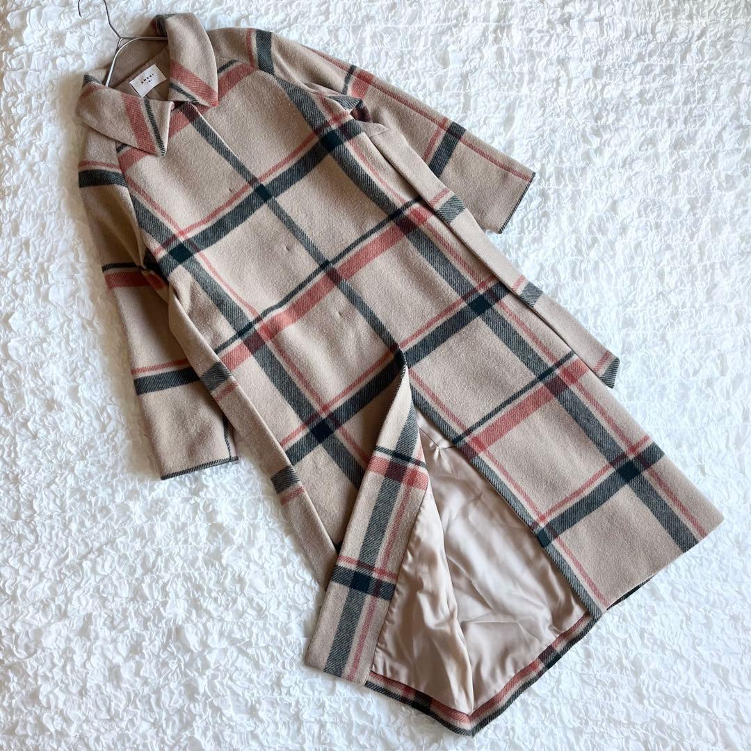ジャケット・アウター Ameri VINTAGE CHECK SOUTIEN COLLAR COAT