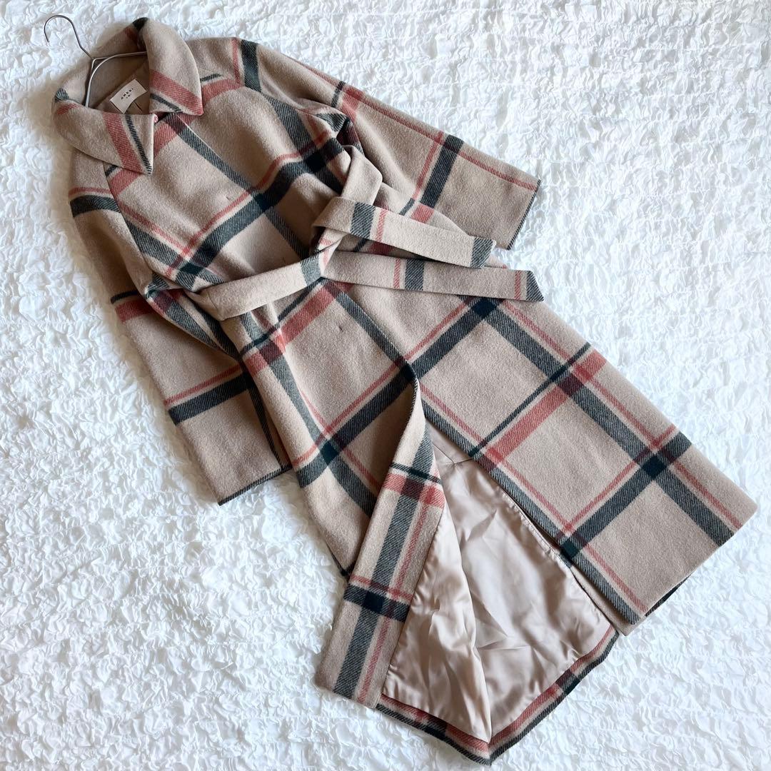 ジャケット・アウター Ameri VINTAGE CHECK SOUTIEN COLLAR COAT