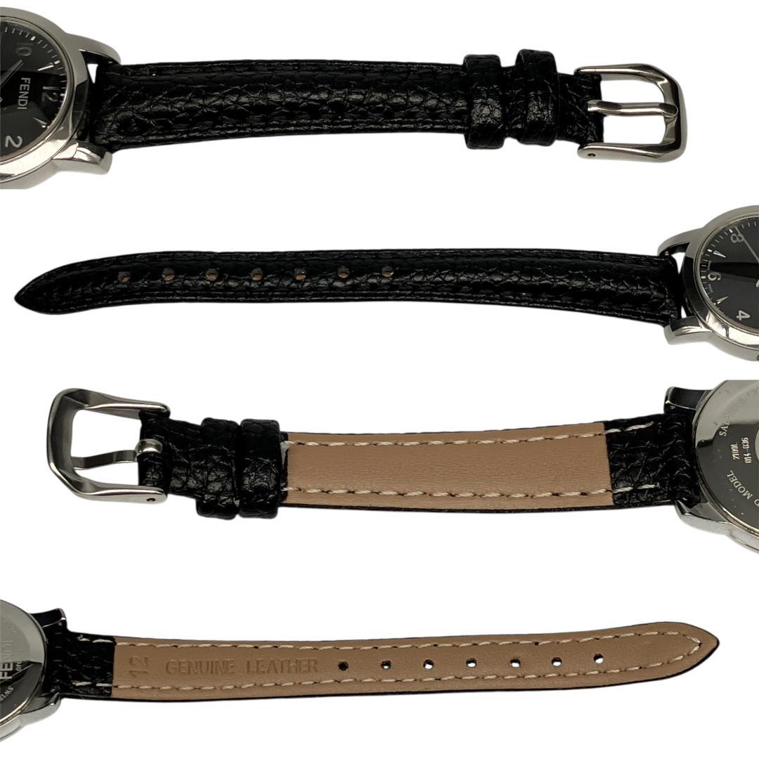 【箱付き/美品/稼働】フェンディ 腕時計 レディース クォーツ ブラック