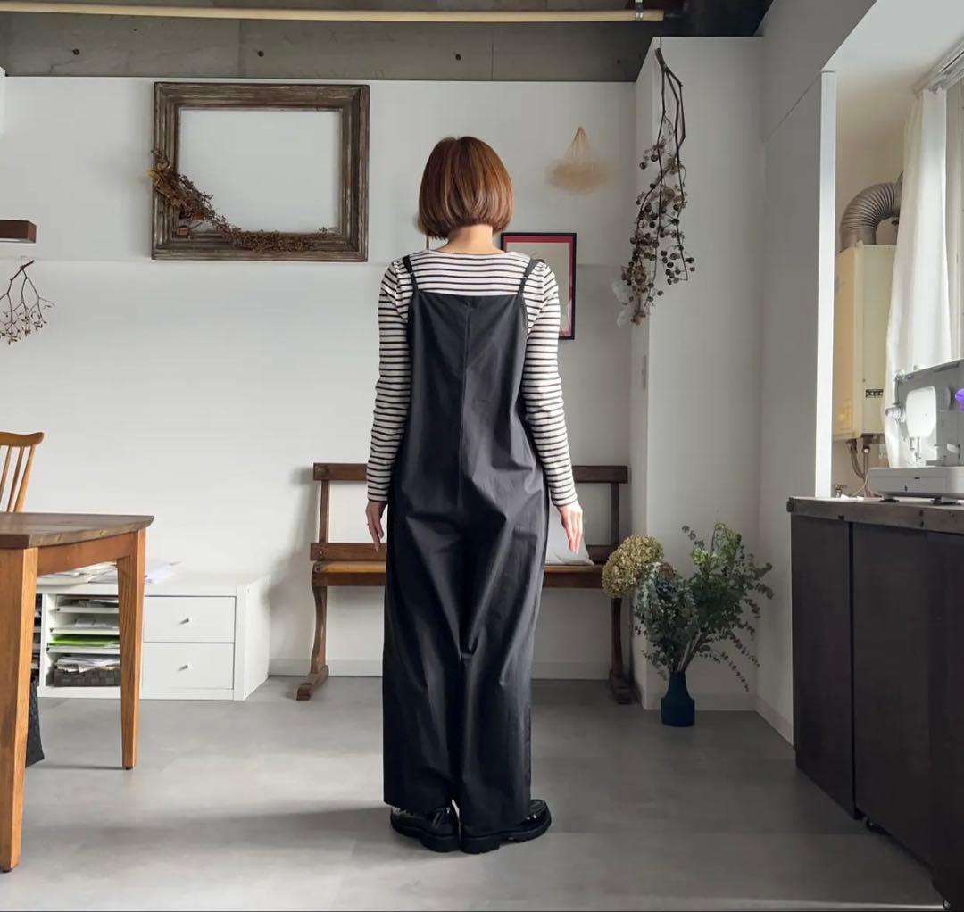 新品 KUBOSANMADE クボサンメイド キャミソールサロペット 黒