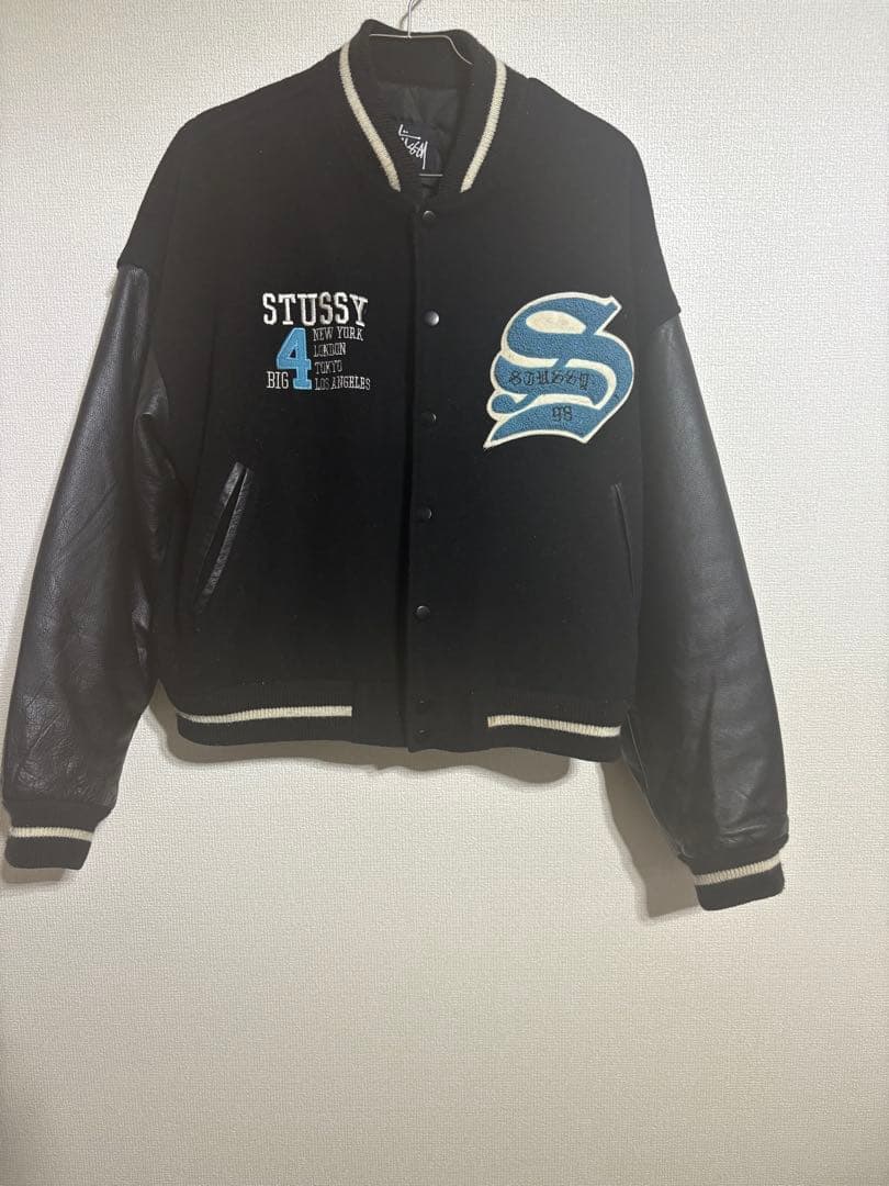 ステューシー　BIG4　スタジャン Sサイズ ブラック