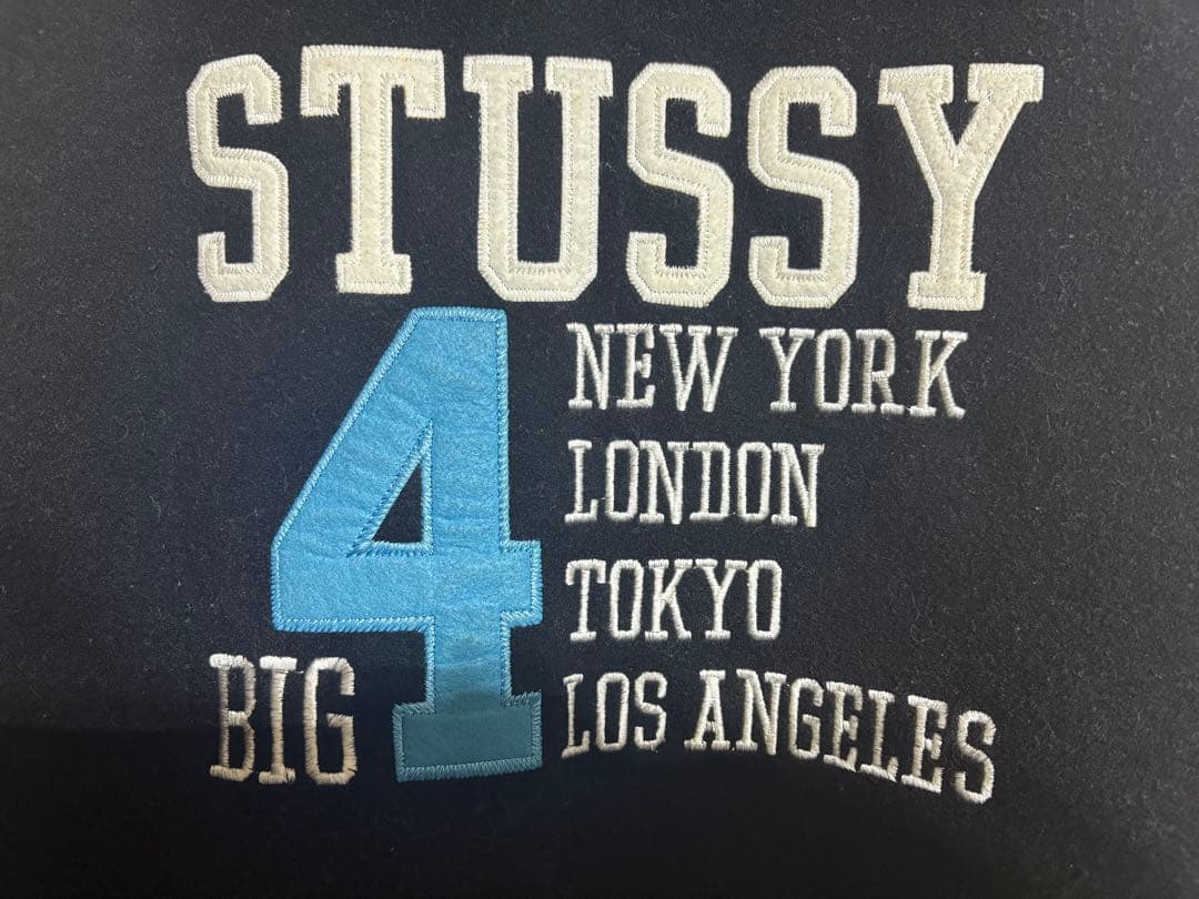 ステューシー　BIG4　スタジャン Sサイズ ブラック
