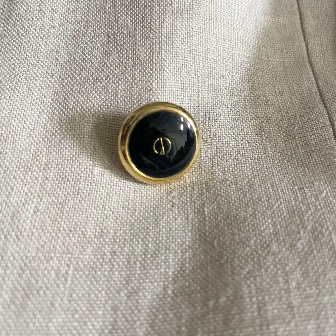 希少 ヴィンテージ dunhill 黒金ボタン ダブルスーツ ホワイトアイボリー