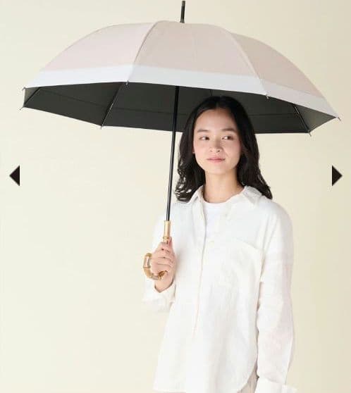 Sun Barrier100 サンバリア100 Mサイズ 日傘 ピンク/ホワイト