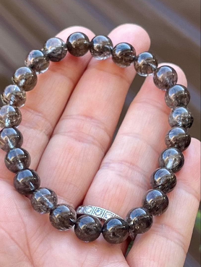 希少✳︎ブラックブロンズルチルクォーツ財運を築く✳︎勝負強さルチル沢山