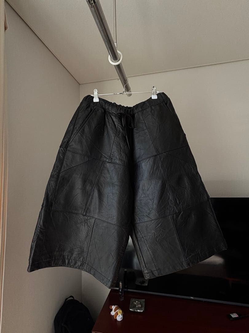 羊革　ラムレザー　リメイクショートパンツ　1/24迄