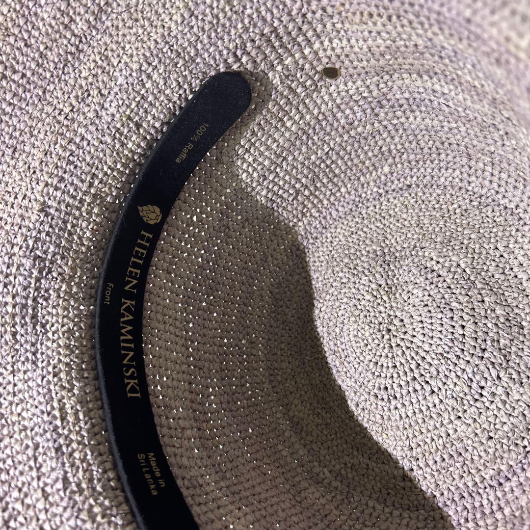 HELEN KAMINSKI ヘレンカミンスキー　麦わら　帽子　ハット　グレー