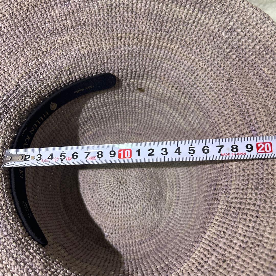 HELEN KAMINSKI ヘレンカミンスキー　麦わら　帽子　ハット　グレー