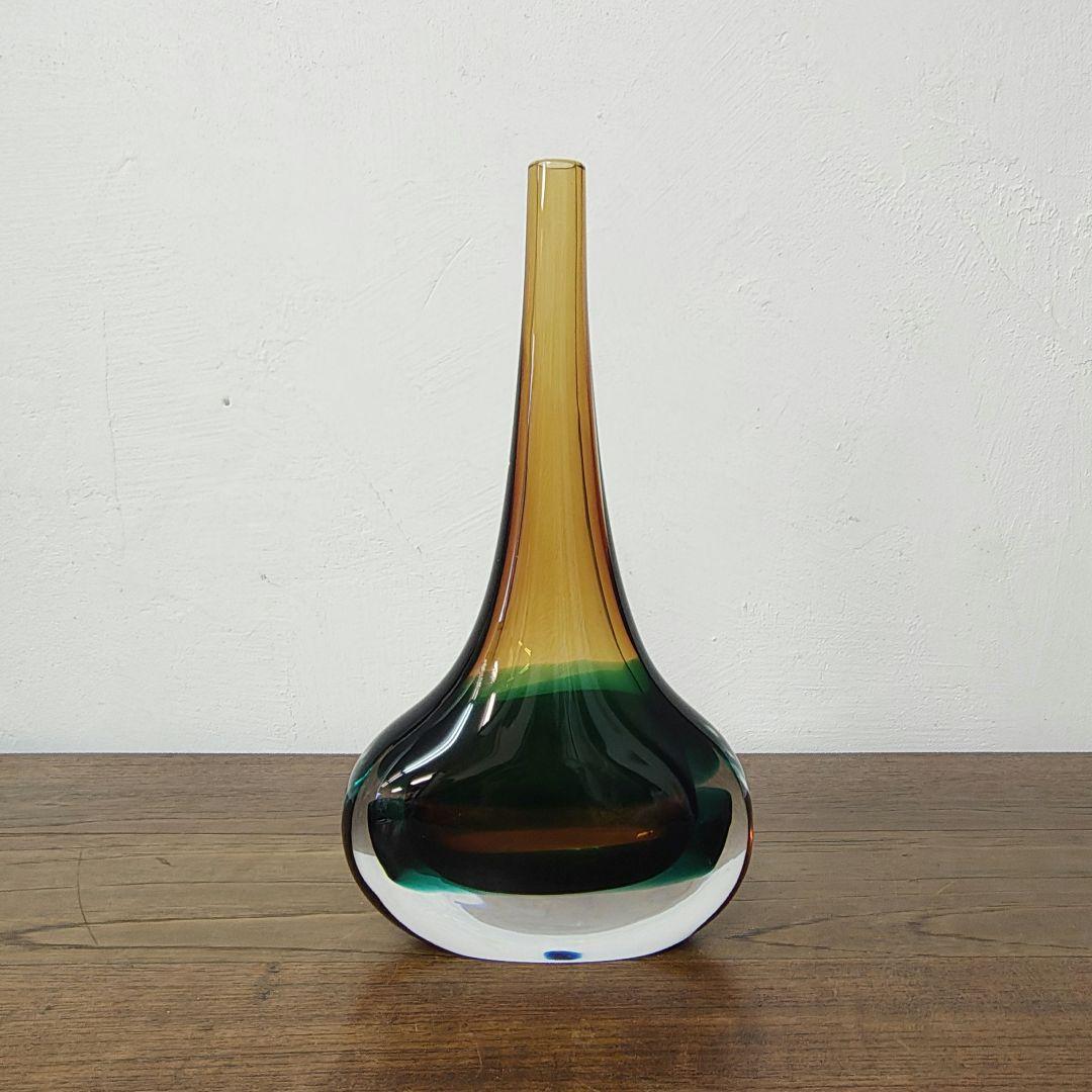 Italy【Murano Glass】ムラーノ 花瓶 フラワーベース