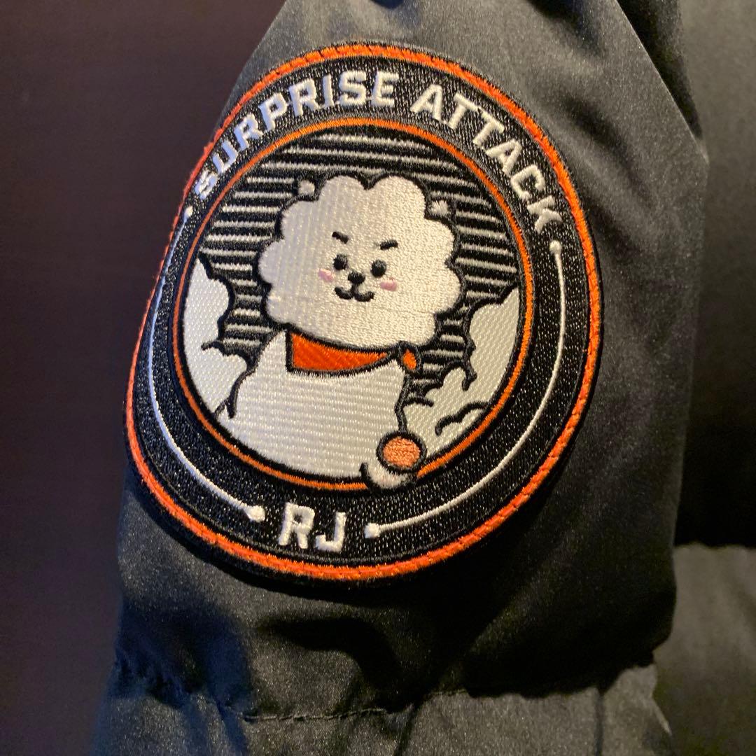 BTS JIN BT21 RJ ブラック ロングダウンジャケット