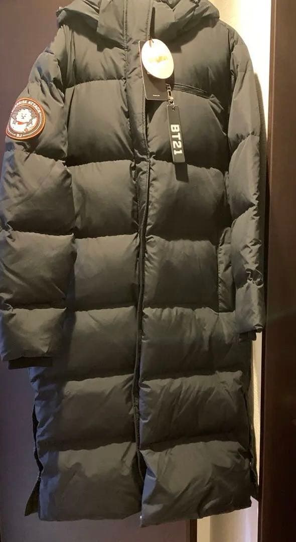 BTS JIN BT21 RJ ブラック ロングダウンジャケット