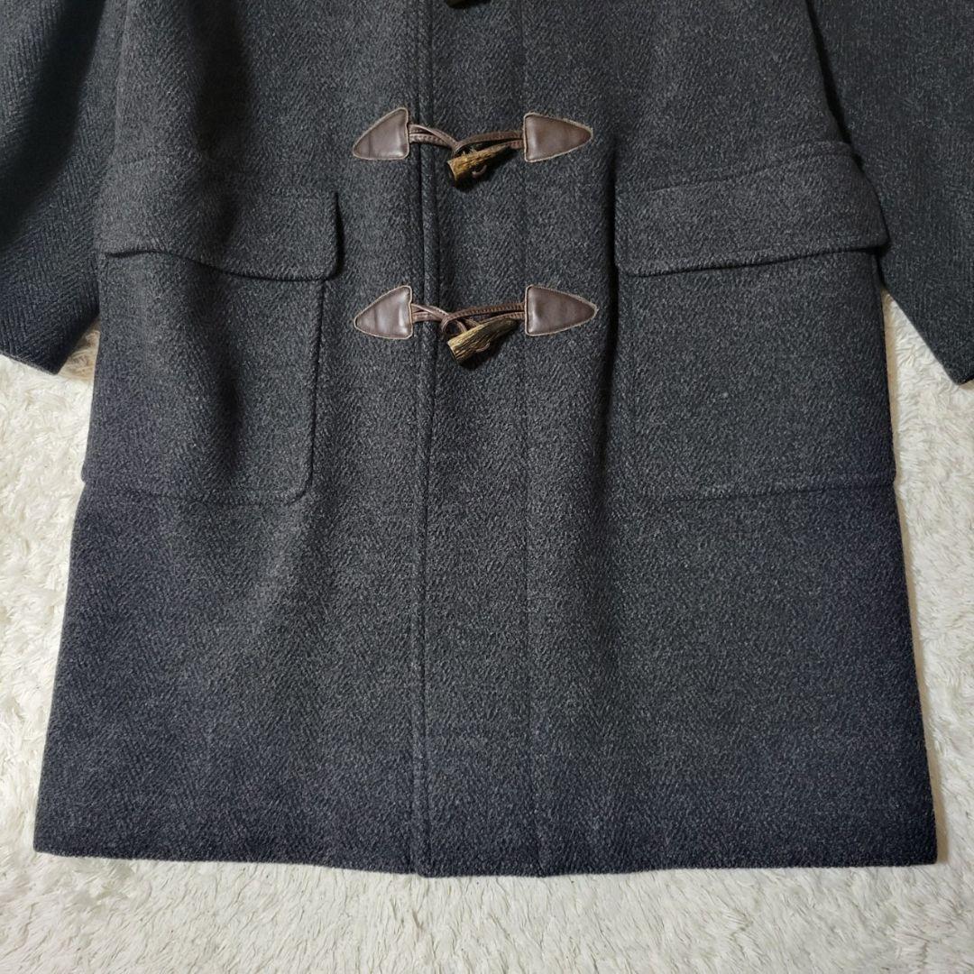 美品✨ポールスチュアート　ロングダッフルコート　ヘリンボーン　グレー　三陽商会
