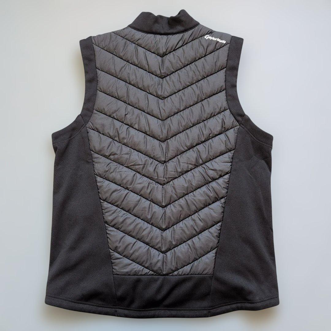 【極美品】テーラーメイドゴルフ　中綿フルジップダウンベスト　O 黒