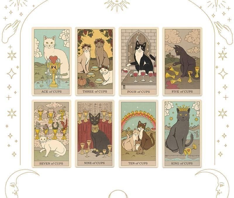 正規品✨人気デッキ✨日本版未発売✨可愛いにゃんこ♪地球の猫たちのタロットカード