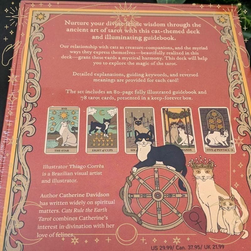 正規品✨人気デッキ✨日本版未発売✨可愛いにゃんこ♪地球の猫たちのタロットカード